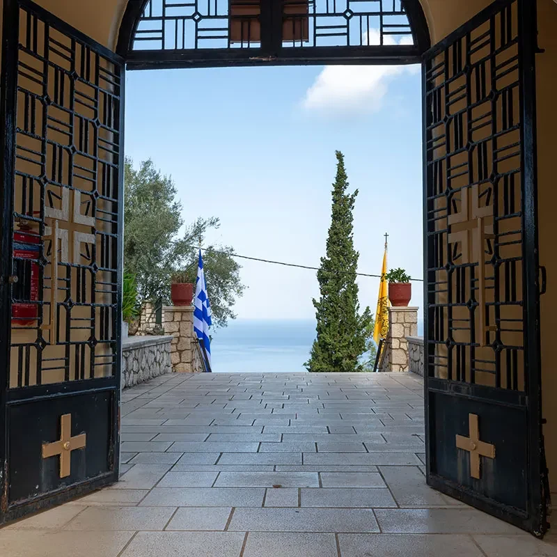 The Holy Monastery of Panagia Faneromeni, Lefkada: a 360° virtual tour